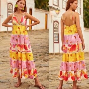 Farm, Rio, cashew picnic maxi dress